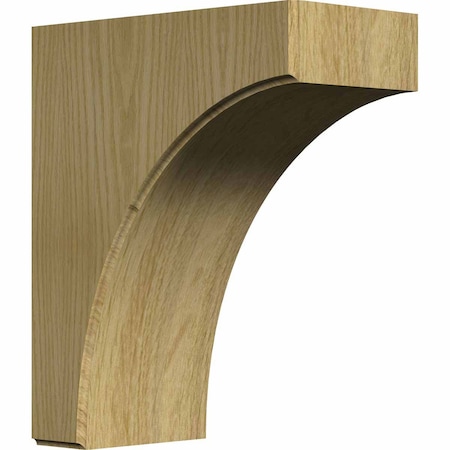 Ekena Millwork 5 1/4"W x 10"D x 12"H Clarksville Bracket, Red Oak BKTW05X10X12CVRO